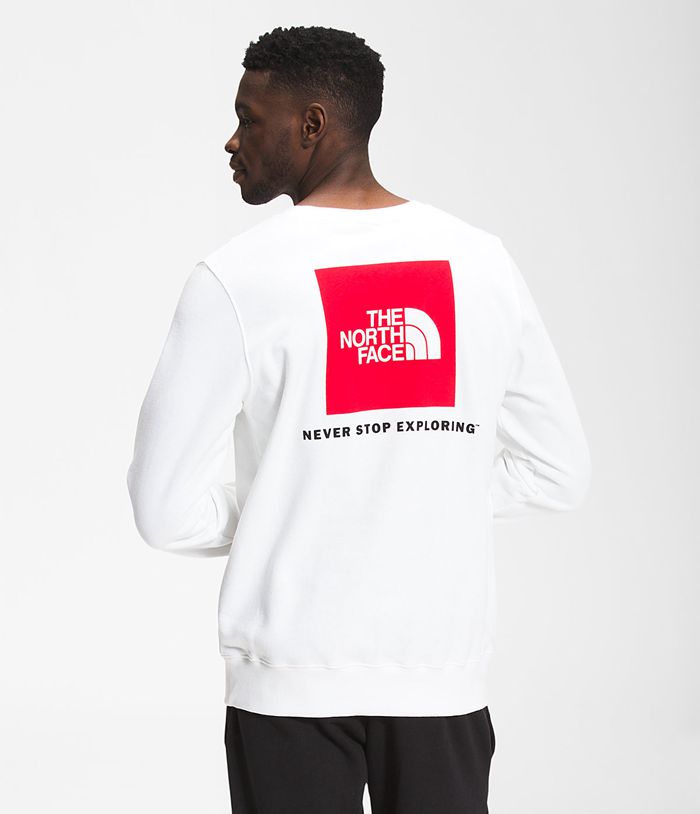 The North Face Mens Sweatshirt Box NSE Crew 410MKZQFI - White